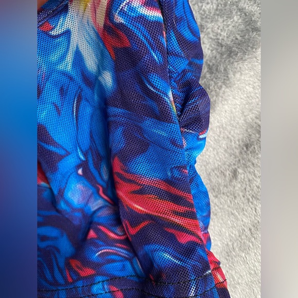 3X Mesh Tye Die Halter & Skirt Set Plus Size - Picture 4 of 8